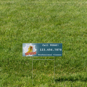Call Today Professional Cleaner Yard Sign