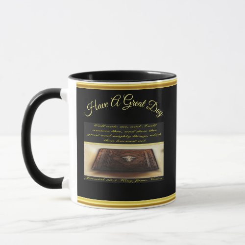 Call unto me and I will answer thee Jeremiah 333 Mug