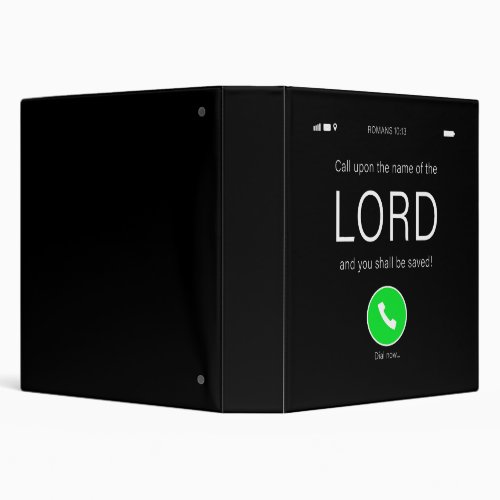 Call Upon the Name of the LORD  Christian Faith  3 Ring Binder