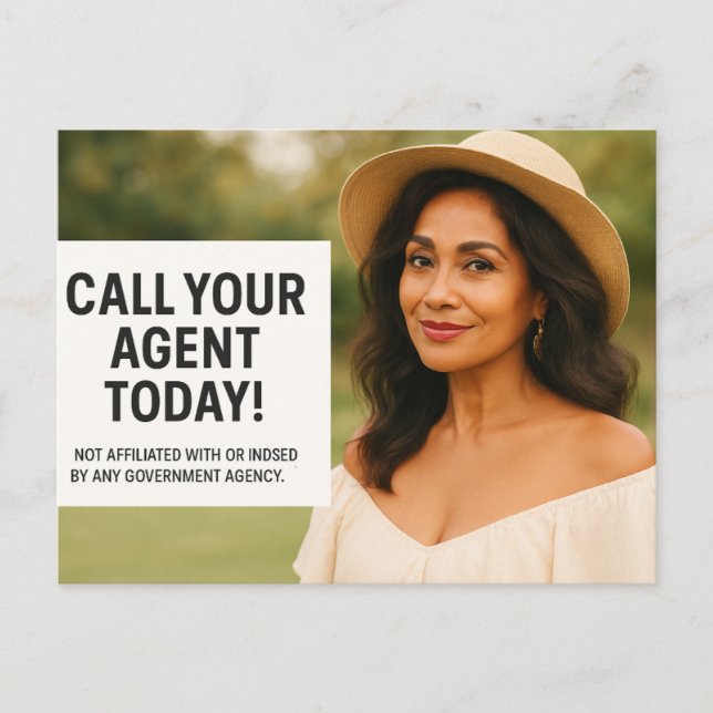 Call Your Agent Today – Medicare Reminder Postcard (Front)