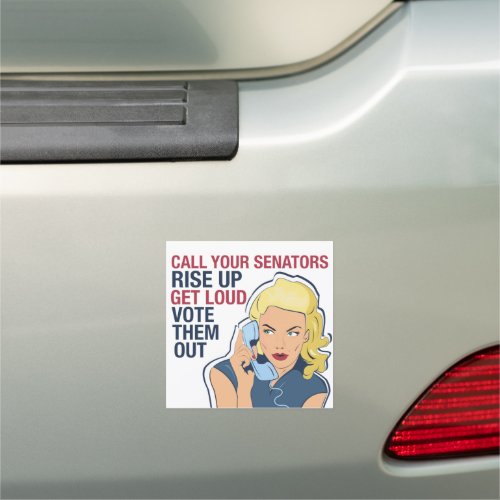 Call Your Senators Feminist Democrat Women Vote Car Magnet