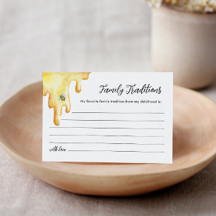 CALLA Bee Family Traditions Baby Shower Card