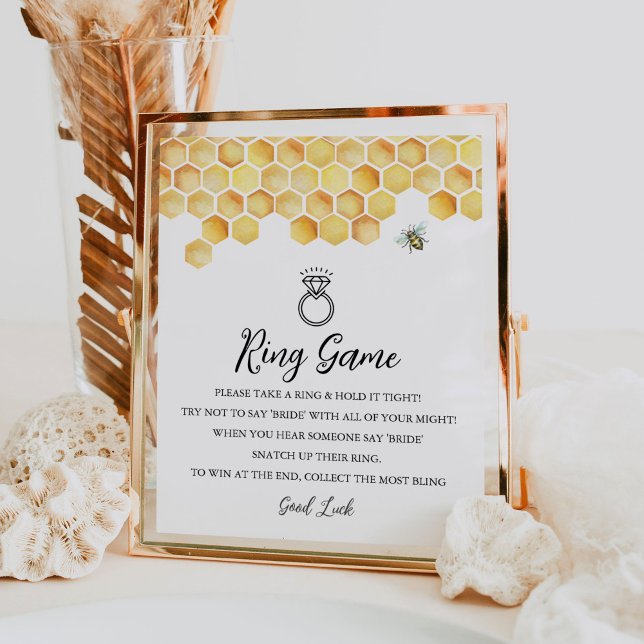 CALLA Bee Ring Game Don't Say Bride Sign (Creator Uploaded)