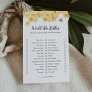 CALLA Bee Would She Rather Bridal Shower Game Card