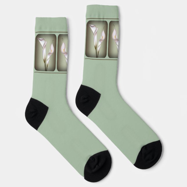 Calla Bouquet Socks (Right)