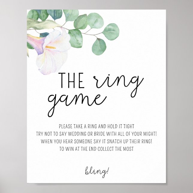 Calla flower - Put a ring on it game poster (Front)