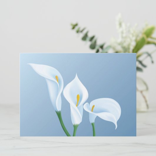 Calla flowers (Standing Front)