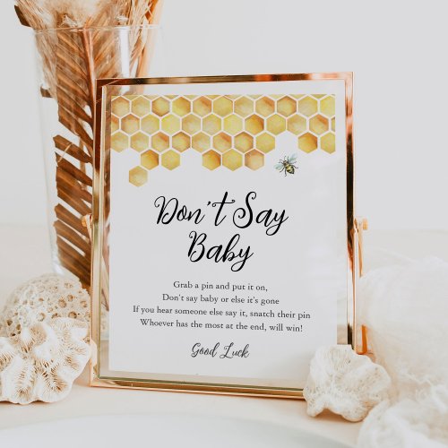 CALLA Honey Bee Dont Say Baby Game Sign