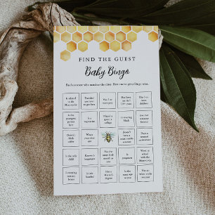 CALLA Honey Bee Find the Guest Baby Bingo Game