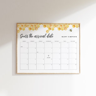 CALLA Honey Bee Guess The Arrival Date Game 16x20 Poster