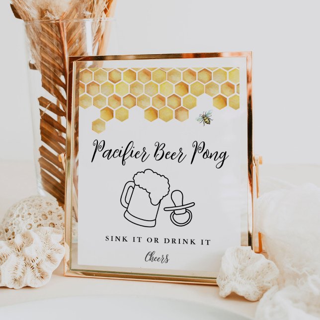 CALLA Honey Bee Pacifier Beer Pong Poster (Creator Uploaded)