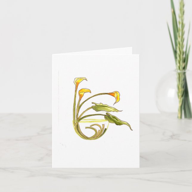 calla lilies #2 card (Front)