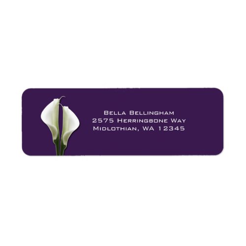 Calla Lilies Address Labels