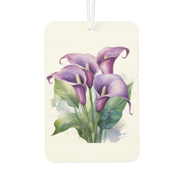 Calla Lilies Air Freshener (Back)
