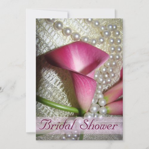 Calla Lilies Bridal Shower Invitation