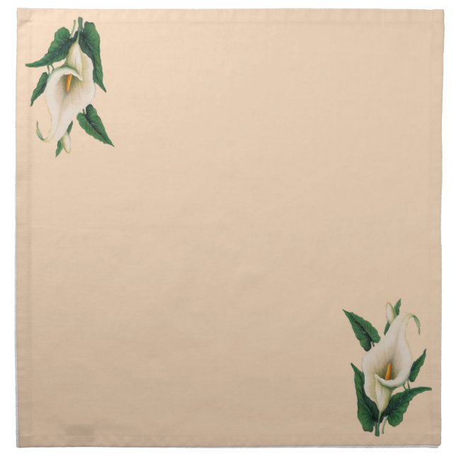 Calla Lilies Cloth Napkin (Front)