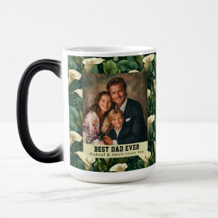 Calla Lilies Flower Best Cat Dad Coffee Color Morph Mug