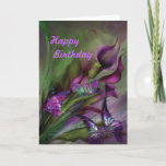 Calla Lilies Happy Birthday Card