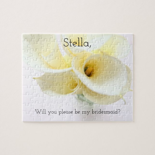 Calla lilies in vase jigsaw puzzle (Horizontal)