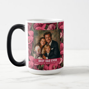 Calla Lilies Nature Proud Dad Pop Family Color Morph Mug