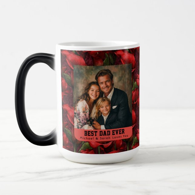 Calla Lilies Nature Stepdad  Day Color Morph Mug (Left)