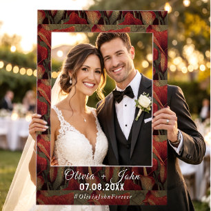 Calla lilies Petal Wedding Selfie Photo Frame