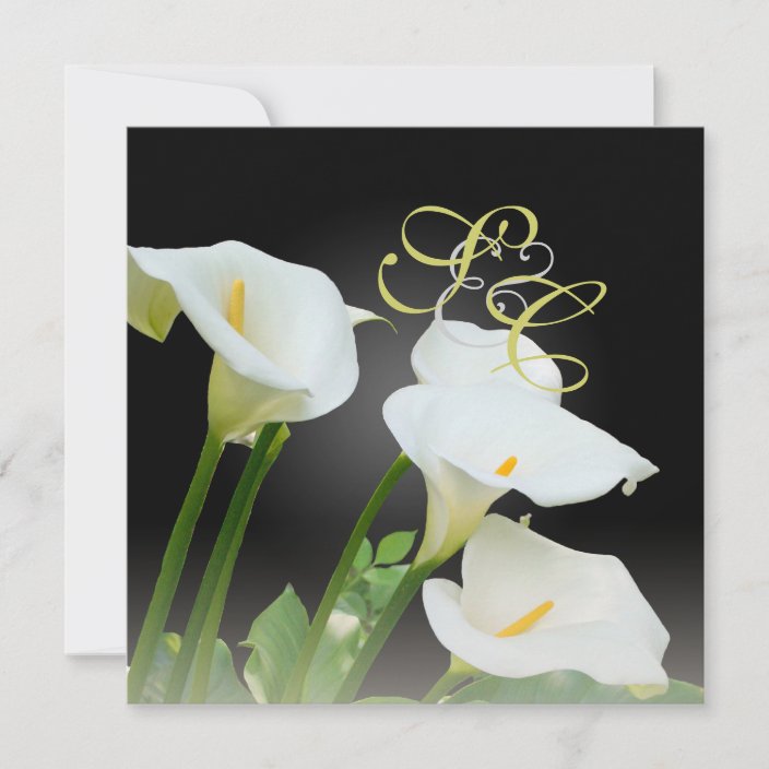 Calla lilies, wedding Invitations | Zazzle.com