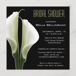 Calla Lillies Bridal Shower Invitation