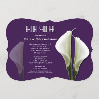 Calla Lillies Bridal Shower Invitation