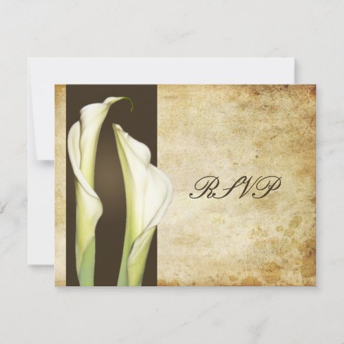Calla Lillies LARGE RSVP for 5x7 invitations