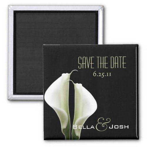 Calla Lillies Save the Date Magnet