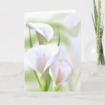 Calla Lilly Card by AJsGraphics at Zazzle