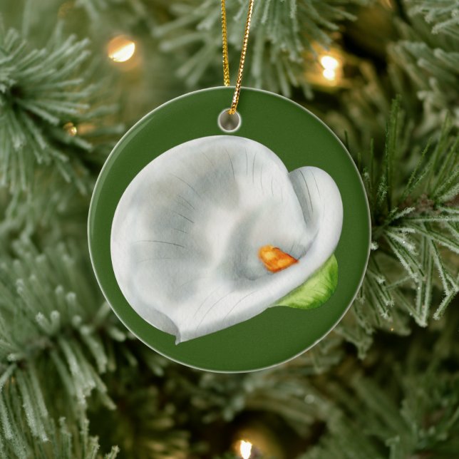Calla Lilly Ceramic Ornament (Tree)