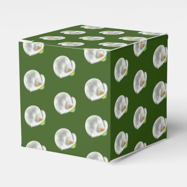 Calla Lilly Favor Boxes (Front Side)