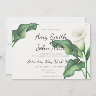 Calla Lilly Invitation