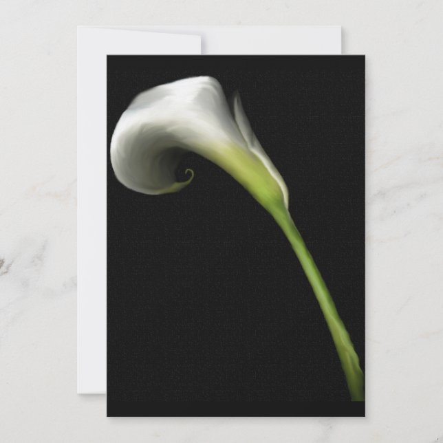 Calla Lilly Invitations (add  your own text) (Front)