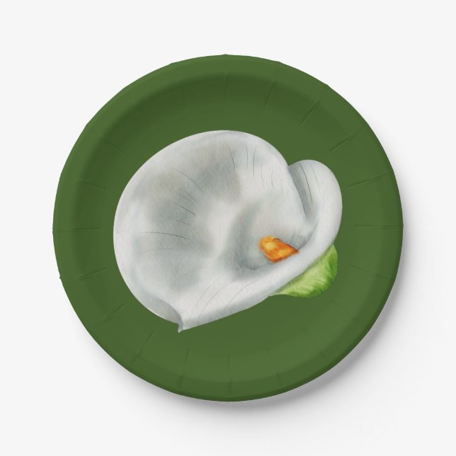 Calla Lilly Paper Plates (Front)