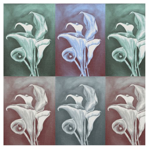 Calla Lilly - Retro Pattern Fabric