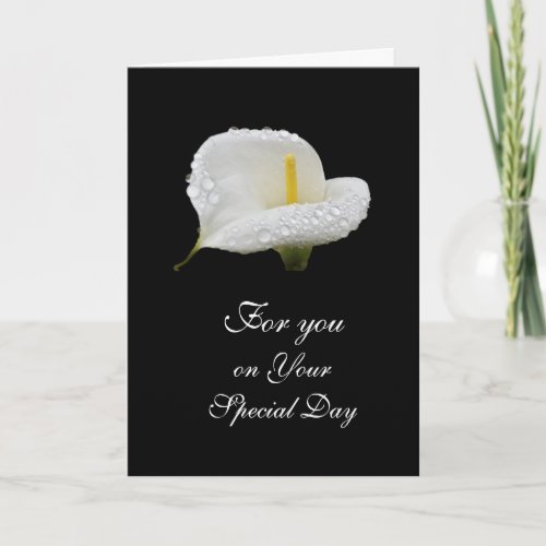 Calla Lilly Special Day Card
