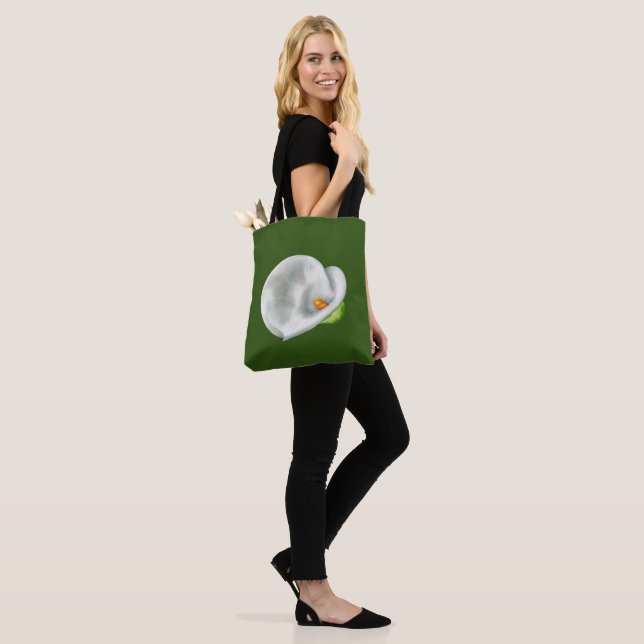 Calla Lilly Tote Bag (On Model)