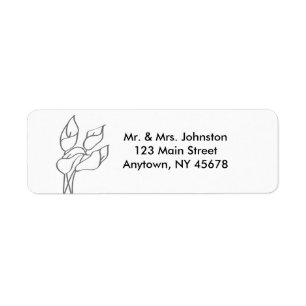 Calla Lily Address Label