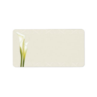 Calla Lily Address Labels