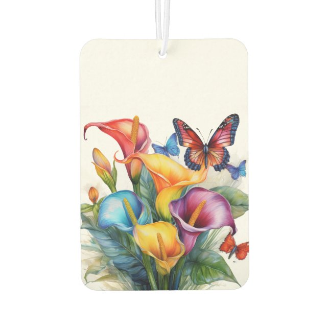 Calla Lily Air Freshener (Back)