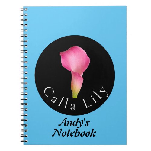 Calla Lily beautiful floral design Notebook