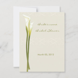 Calla Lily Bridal Shower Advice Cards