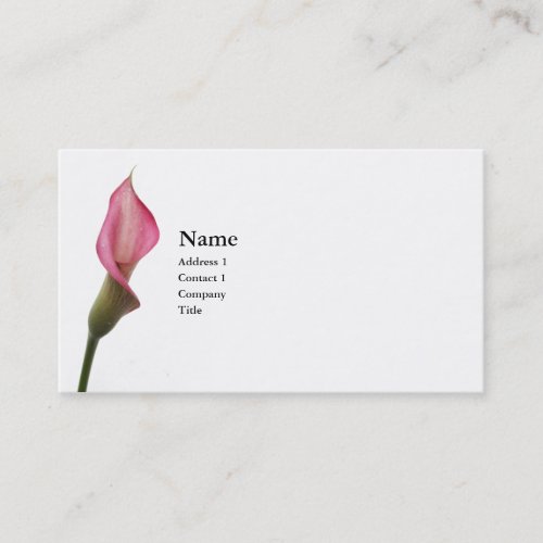 Calla Lily Business Card Template