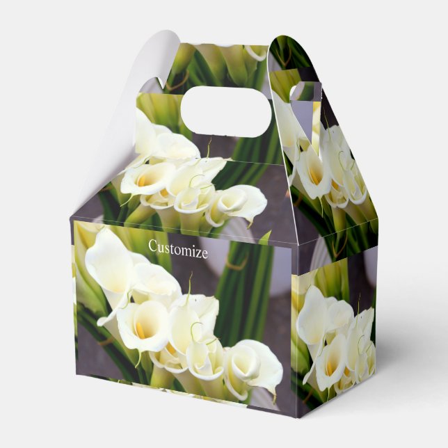 calla lily candy tin favor boxes (Front Side)