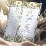 Calla Lily Ceremony Program Art Nouveau Mucha<br><div class="desc">Introducing the editable Vintage Wedding Program by Alphonse Mucha, now available on Zazzle! This elegant program is the perfect way to guide your guests through your special day. The Vintage Wedding Program features a beautiful Art Nouveau design by the legendary Alphonse Mucha. The design's soft colors and intricate details are...</div>