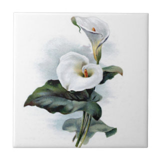 Calla Lily Design Ceramic Tile