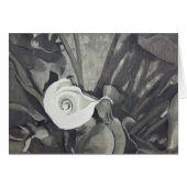 Calla Lily Fibonacci Gray Giftcard (Front Horizontal)
